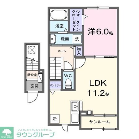 ハイムSの物件間取画像